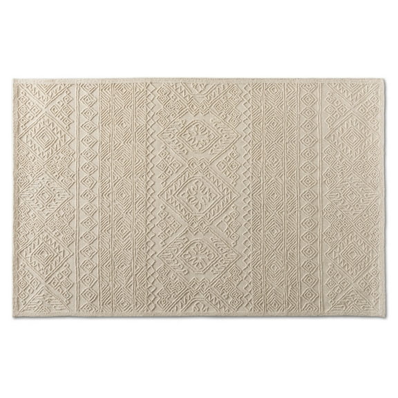 Baxton Studio Linwood Modern and Contemporary Ivory Hand-Tufted Wool Area Rug