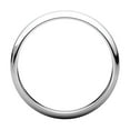 thumbnail image 2 of 10k White Gold 3mm Half Round Band Ring - 2.2 Grams - Size 7, 2 of 2