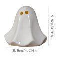 thumbnail image 3 of Halloween Ceramic Ghost Night Light, Cute Ghost Table Lamp Ornament, Warm Glow Desktop Decor, Bedroom Shelf Mantel Accent, Festive Holiday Gift, 3 of 5