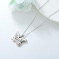thumbnail image 4 of 925 Sterling Silver Angel Number Butterfly Necklaces for Women 1111 222 333 444 555 777 888 999 Necklace Numerology Jewelry Gift for Her Valentine Gift for Her Women Mother, 4 of 6