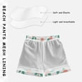 thumbnail image 5 of Kids' Beach Pants Comfortable Swim Trunks Peach Holly Leaves and Berries Shorts for Pool Vacation and Lounge Wear 4T, 5 of 8