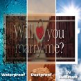 thumbnail image 6 of Will You Marry Me Yard Sign 10 Pack of 12 Inch x 16 Inch Double Sided Weatherproof Heavy-Duty Plastic with Stake | Romantic Messaging, Bold Display, Durable Design | Made in USA, 6 of 7