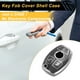 thumbnail image 3 of Funda de Llave de Coche de Silicona TPU de 3 Botones con Borde Plateado Gris para Mercedes-Benz A/B/C/E/G/K/M/R/S/V/W/X - Funda de Control Remoto de 3 Botones, 3 of 6