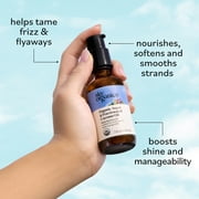 Sky Organics Organic Argan and Fractionated Coconut Oil to Combat Hair Frizz, 2 fl oz