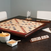 WS Game Company Scrabble Giant Deluxe Edition with Rotating Wooden Board Game