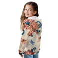 thumbnail image 2 of Xoenoiee Boho Mandala Dragonfly Print Full Zip Sweatshirt Hoodies for Teen Girls Fall Outfits Long Sleeve Shirts Hooded Casual Comfy Sweaters School Sport Playwear Trendy Tops Jumpers, S, 2 of 7