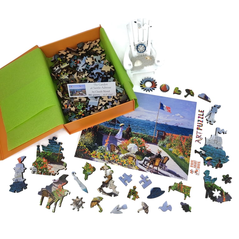Falcon The Garden Centre Jigsaw Puzzle - 1000 Pieces, Colorful Illustration By Laura Watkins - Eco-Friendly Recycled Cardboard