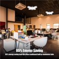 thumbnail image 1 of stanreset LED Ceiling Lamp Foldable Four Leaf Light Worklight Lamp for Warehouse Office Supermarket, 1 of 6