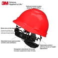 thumbnail image 2 of Casco de seguridad 3M SecureFit H-705SFR-UV rojo sin ventilación, 2 of 7