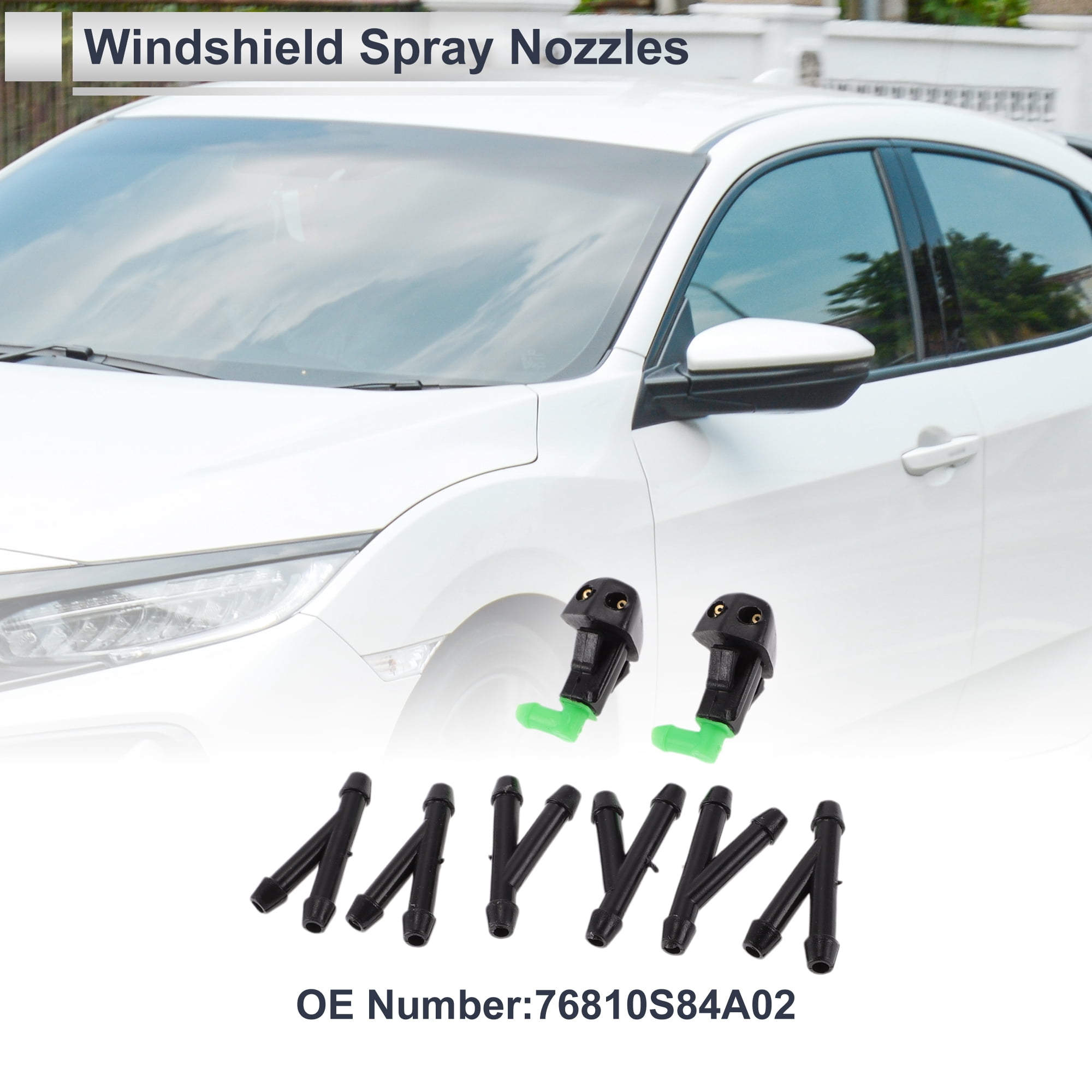 Unique Bargains Washer Nozzle for Honda Accord 1998-2002 Front Plastic 1 Set