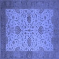 thumbnail image 1 of Ahgly Company Indoor Square Oriental Blue Industrial Area Rugs, 7' Square, 1 of 4