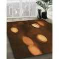 thumbnail image 3 of Ahgly Company Machine Washable Indoor Rectangle Transitional Mahogany Brown Area Rugs, 2' x 4', 3 of 7
