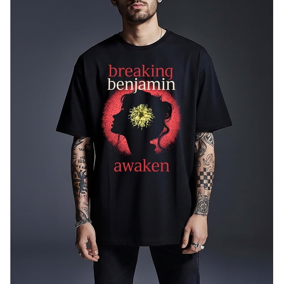 CLOTEX Breaking Benjamin Shirt Tour 2026, UK Europe Concert Tee, Rock Band Vintage Fans Unisex T-Shirt, Comfort Colors®, Black S