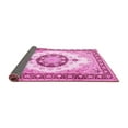 thumbnail image 2 of Ahgly Company Indoor Square Medallion Pink Traditional Area Rugs, 6' Square, 2 of 4