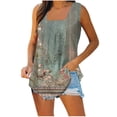 thumbnail image 1 of Puntoco Camisetas sin mangas ajustadas para mujer Camiseta sin mangas estampada para mujer Top suelto, 1 of 4