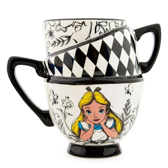Taza de cerámica Disney Alicia en el país de las maravillas monocromática 600 ml