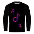 thumbnail image 4 of Wyzesi Chandail en Molleton Couverture Mignonne pour Hommes Musique Carnaval Pull Décontracté Sport Combinaison d'Instruments Imprimé Style Deux, 4 of 4