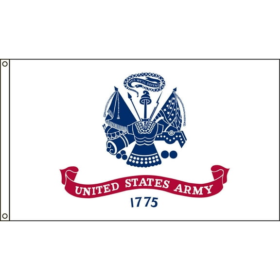 Valley Forge Flag 4-Foot by 6-Foot Army Flag with Canvas Header and Grommets