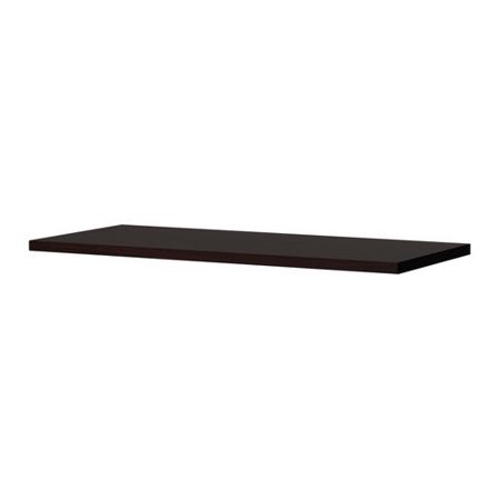 UPC 757901193736 product image for Ikea Wall Shelf and 2 Brackets, Black-brown | upcitemdb.com