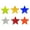 6 Color, variant on 6pcs Reflective Star Decals for Car Motorcycles Night Visibility Safety Stickers Enhanced Nighttime Safety Easy to Apply