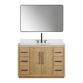 thumbnail image 2 of Bellavia 48" Wood Vanity in Weathered Fir Engineered Stone Top with Mirror, 2 of 13