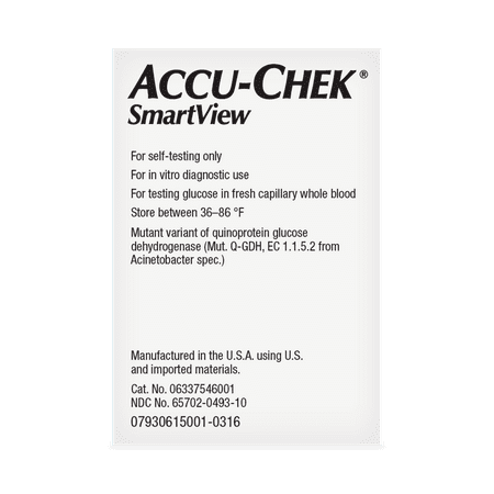 Accu-Chek Smart View Blood Glucose Test Strips, 100 Ct
