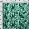 thumbnail image 3 of oneOone Cotton Cambric Sea Green Fabric Watercolor Leaf Quilting Supplies Print Sewing Fabric By The Yard 42 Inch Wide, 3 of 4