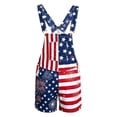 thumbnail image 5 of American Flag Overalls Men Shorts Loose Fit Festival Jumpsuits Patriotic Work Bibs Coveralls Casual Outdoor Summer Fourth of July Clothes, 5 of 5