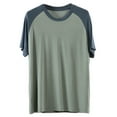 thumbnail image 2 of BLCHUNen Short Sleeve Shirts for Men Casual Lightweight Loose Crew Neck Pullover Summer Home Sleep Loungewear Pajamas, 2 of 3