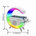 thumbnail image 3 of Cargador inalámbrico, lámpara, altavoz, mesa inteligente RGB, marca G, 3 of 6