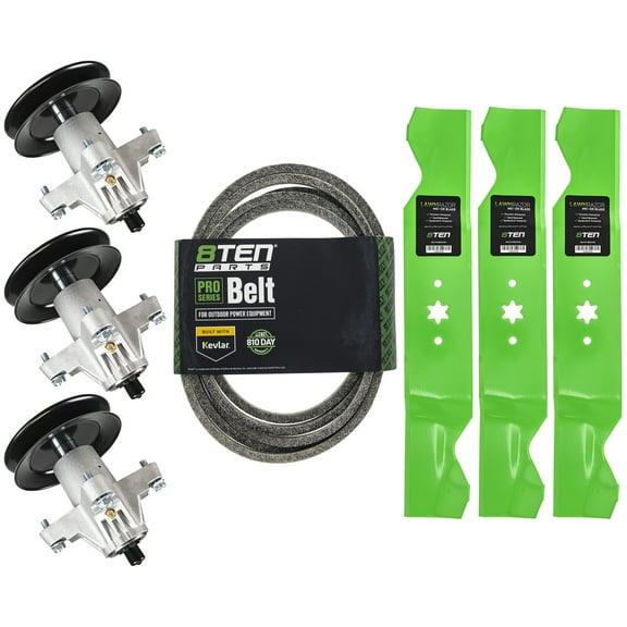8TEN Deck Kit Blade Spindle Belt for Cub Cadet RZT54 MTD ZTL54 Z6600 54 inch MK1002409