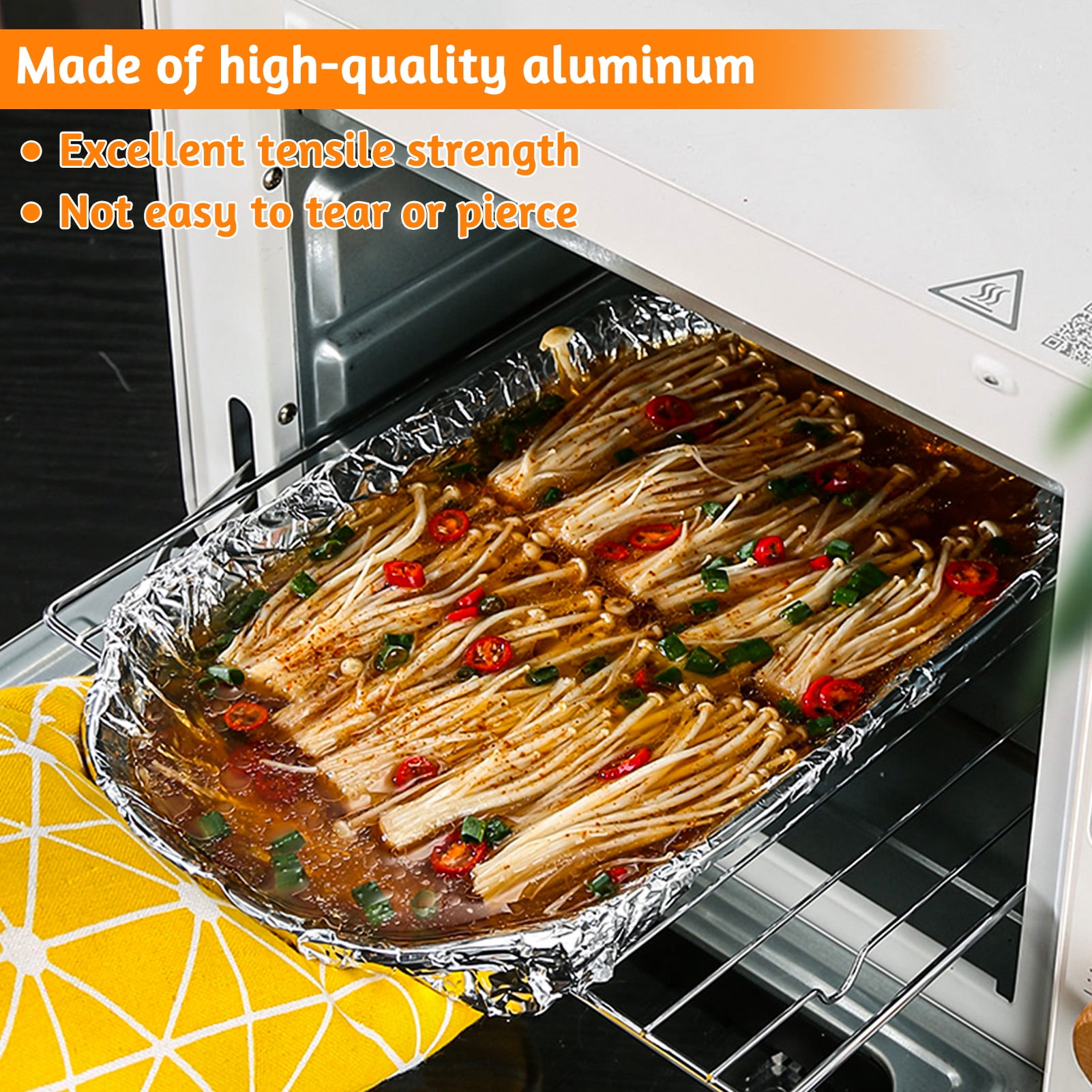 50 M X 30 Cm Heavy Duty Aluminum Foil Roll for Food Baking - China Kictchen  Foil Roll, Household Foil Roll