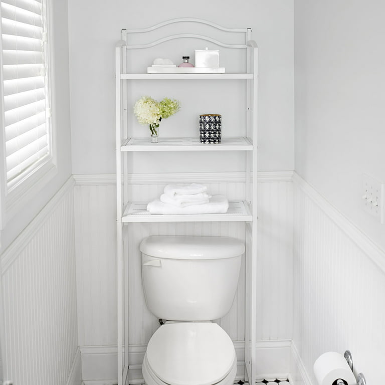Better Homes & Gardens 24.6 W over the Toilet Space Saver Shelves, for  Kid, Adult Bath Items, White - Walmart.com