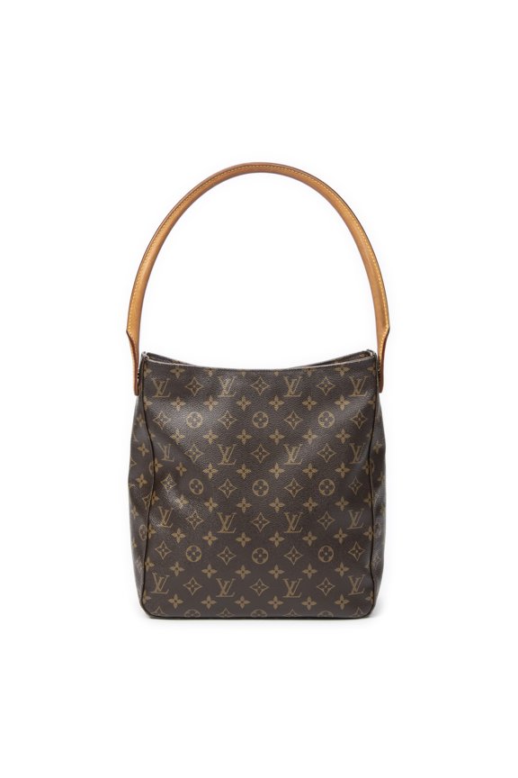 Pre-Owned Louis Vuitton Brown Looping GM Shoulder Bag Monogram Canvas