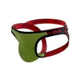 thumbnail image 5 of USNSM Mens Thongs Underwear, Jockstrap G-String Briefs Bulge Pouch Nightclubs Expose Buttocks Without T-Shaped Bottoms Green XL, 5 of 5