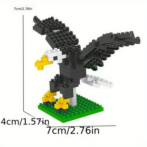 Micro Particle Building Blocks, Flying Bird Series Children's Educational Assembly Assembly Toys