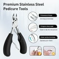 thumbnail image 4 of Toenail Clippers, Nail Clippers Set for Ingrown or Thick Toenails, Sharp Curved Blade Pedicure Tool for Men Seniors, 4 of 6