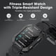 thumbnail image 2 of Relojes inteligentes militares para hombres, 2022 más nuevo reloj inteligente de 1,71 pulgadas para teléfonos Android y iPhone compatibles, rastreador de actividad física 5ATM con presión arterial, fr, 2 of 5