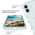 thumbnail image 3 of Allytechgroup Transparent Phone Case for Apple iPhone 16 Plus, Not-Yellowing Shockproof Anti-Scratch Without Screen Protector Case Cover for iPhone 16 Plus, Clear, 3 of 6
