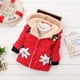 thumbnail image 2 of Chaqueta gruesa de invierno para bebés, niñas y niños, chaqueta informal navideña, abrigo para niñas, ropa de abrigo cálida de algodón para niños de 1, 2, 3 y 4 años, 2 of 5
