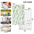thumbnail image 6 of Yayeee 100% Cotton Hand Towels for Bathroom 16" x 28" Soft Absorbent Kitchen Towel, Green Leafy Pattern, 6 of 7