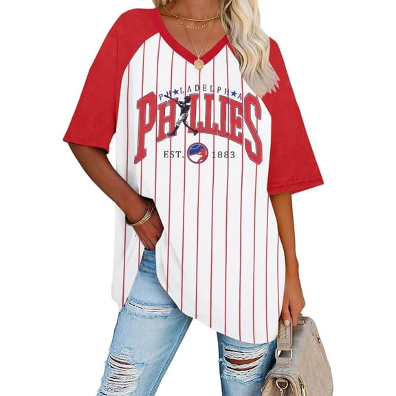 ALLTB Baseball Graphic Shirts for Women Baseball Fan T-Shirts Baseballs Team Tee Game Day Outfits Casual Tops