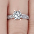thumbnail image 3 of 2.52ct Handmade Prong Set Cz Band 925 Silver Women's Engagement Ring Size 4-9.5, 3 of 7