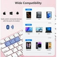 thumbnail image 3 of Mini Foldable Keyboard Rechargable Portable Travel Bluetooth Wireless Folding Keyboard for iOS Android Windows PC Tablet, 3 of 9