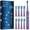 Purple, variant on PHYLIAN Sonic Electric Toothbrush for Adults Rechargeable Electronic Toothbrush 5 Modes 8 Brush Heads Smart Timer for Home Travel #Yellow