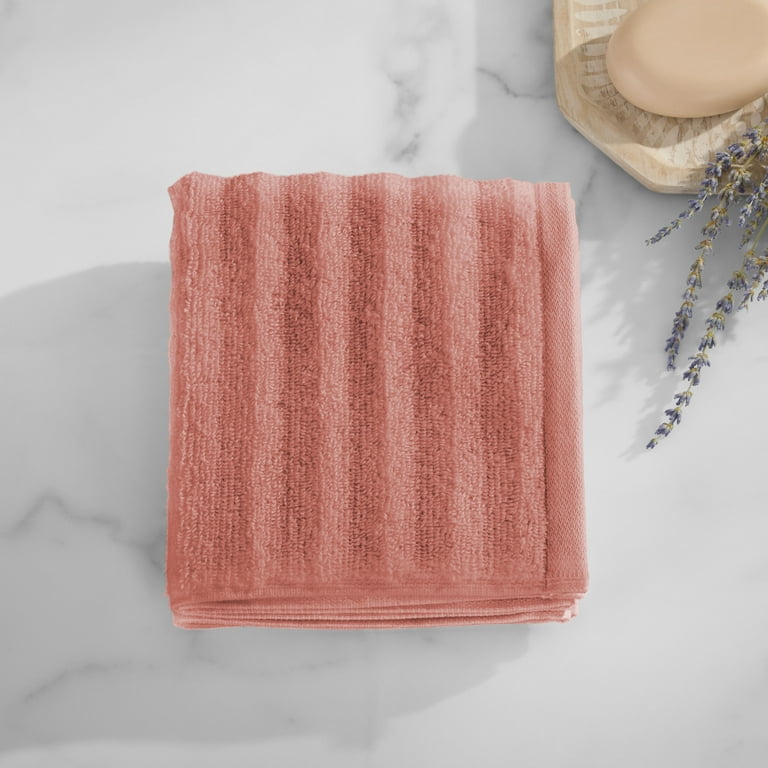 Mainstays Performance Cotton Hand Towel, Super Soft Quick Dry Fade