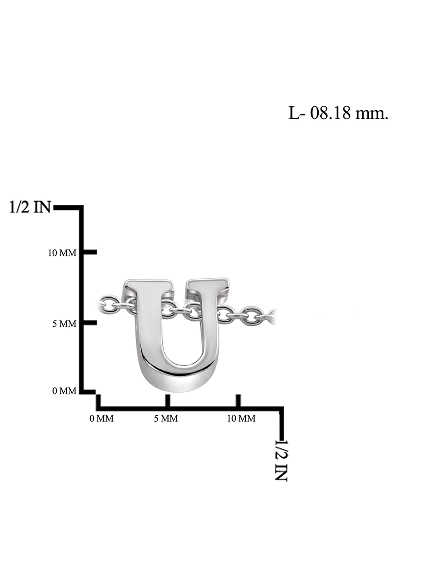 JewelersClub Sterling Silver Minimalist Initial Charm Bracelet