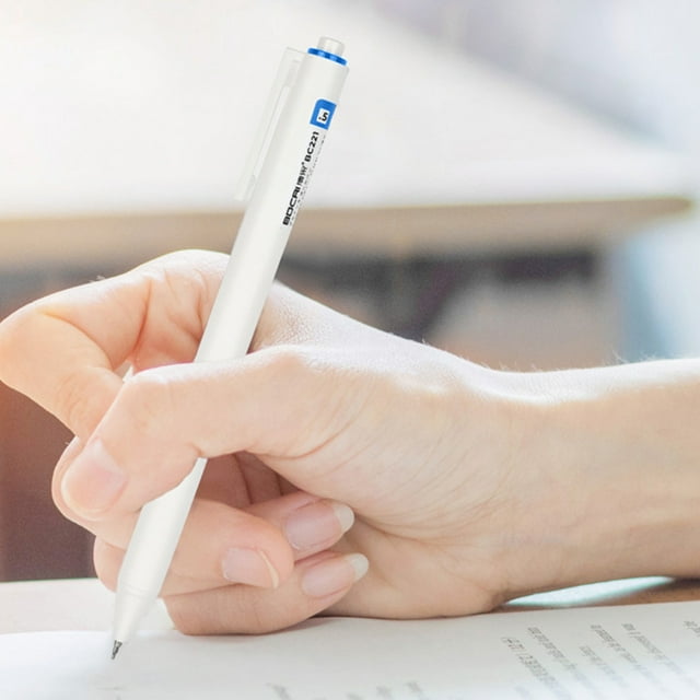 Bolígrafos de 0,5 mm paquetes de 6 • Rotuladores de tinta gel retráctiles para escribir y tomar notas • Tinta de secado rápido negra/azul/roja • Suministros de oficina recargables con capacidad de