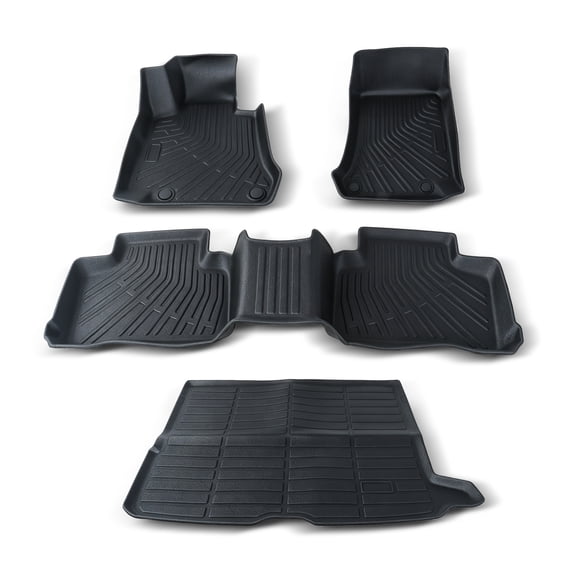 Findmall Car floor mat inner lining set TPE 4-piece replacement for GLC compatible with model 2016 - 2022