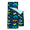 Blue Dinosaur, variant on Primlect Nap Mat, 55" x 22", Portable Sleeping Bag with Removable Pillow, Easy to Roll & Store, Black